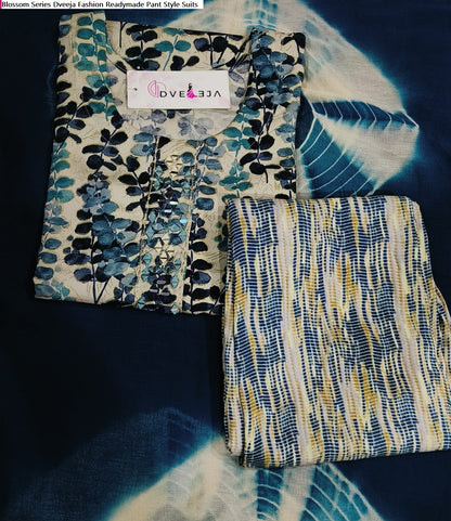 Blossom Series Dveeja Fashion Rayon Readymade Pant Style Suits