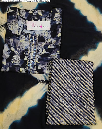 Blossom Series Dveeja Fashion Rayon Readymade Pant Style Suits