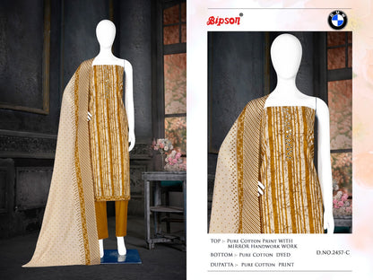 Bmw-2458 Bipson Prints Cotton Pant Style Suits