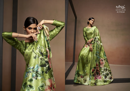 Bollywood Rajpath Satin Crepe Sarees