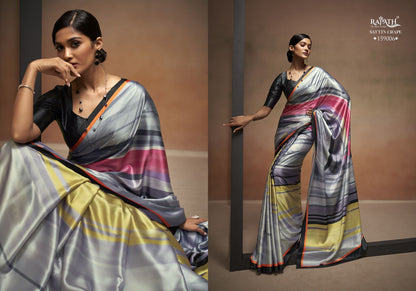 Bollywood Rajpath Satin Crepe Sarees