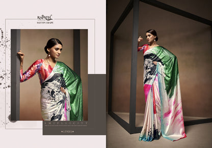 Bollywood Rajpath Satin Crepe Sarees