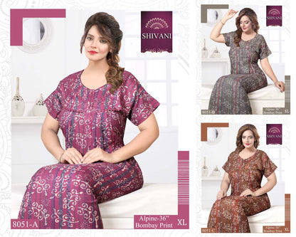 Bombay-1002 Shivani Night Gowns
