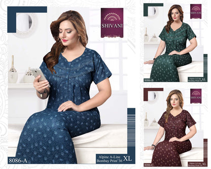 Bombay-1002 Shivani Night Gowns