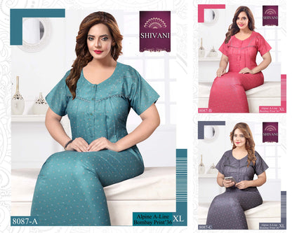 Bombay-1002 Shivani Night Gowns