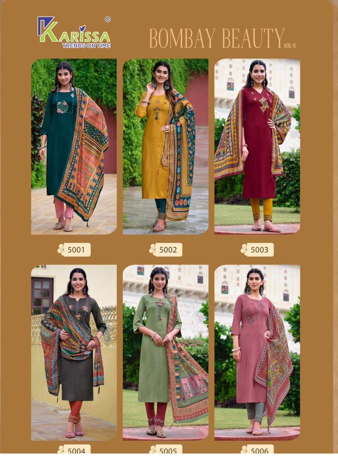 Bombay Beauty Vol 5 Karissa Rayon Readymade Pant Style Suits