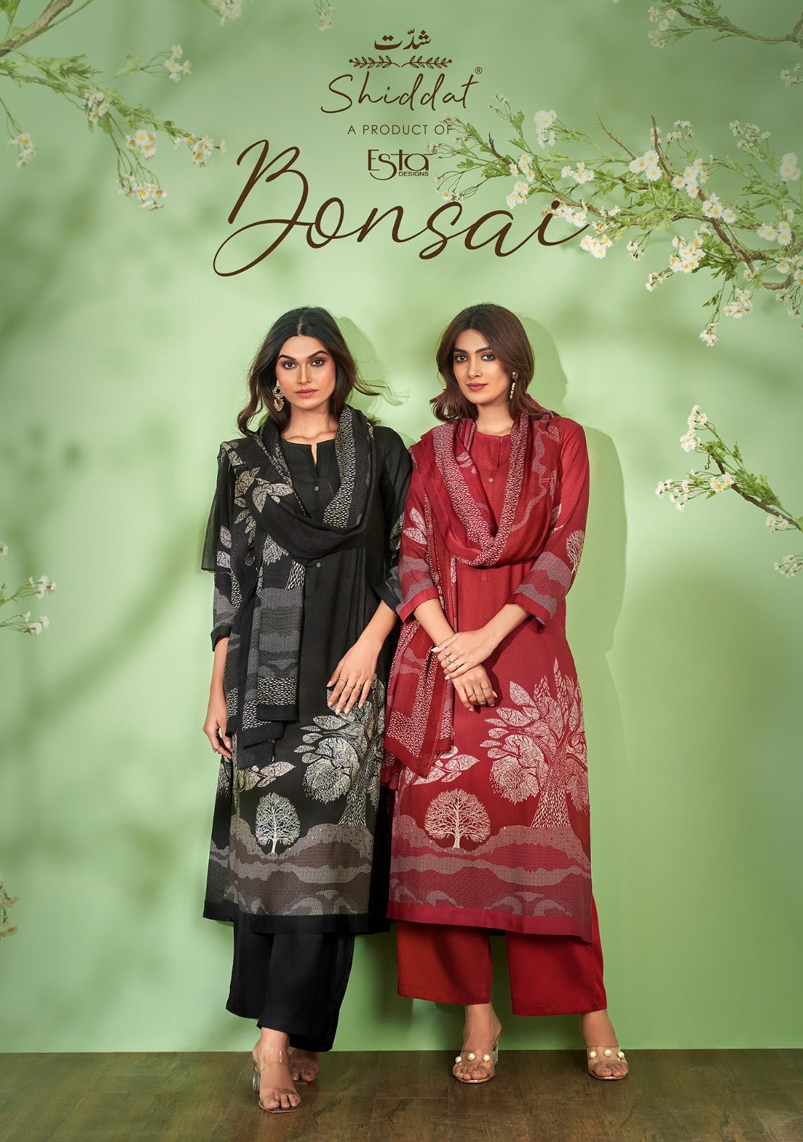 Bonsai Shiddat Pashmina Suits