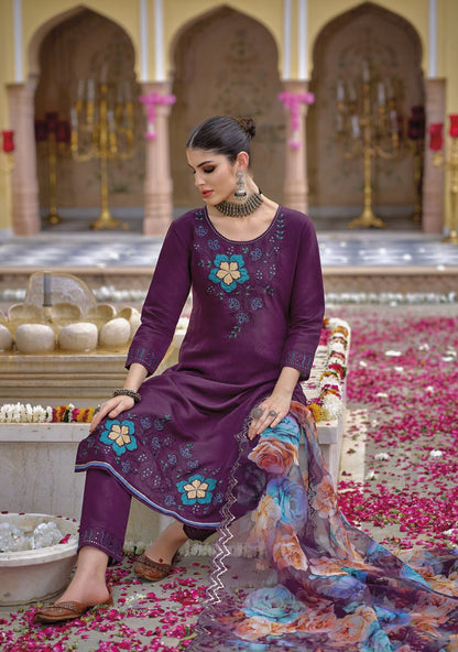 Boondi Vol 3 Kailee Fashion Viscose Silk Readymade Pant Style Suits