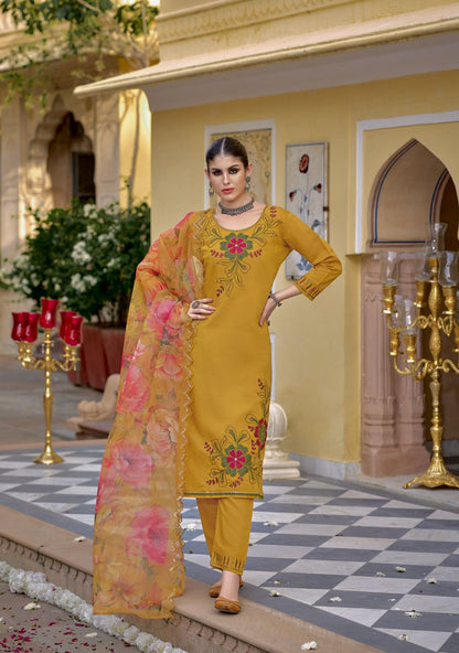 Boondi Vol 3 Kailee Fashion Viscose Silk Readymade Pant Style Suits