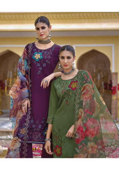 Boondi Vol 3 Kailee Fashion Viscose Silk Readymade Pant Style Suits