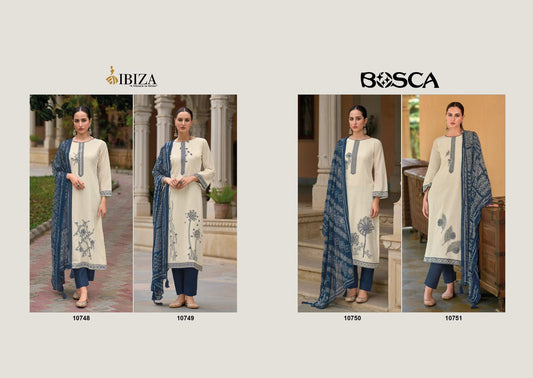Bosco Ibiza Lawn Cotton Pant Style Suits