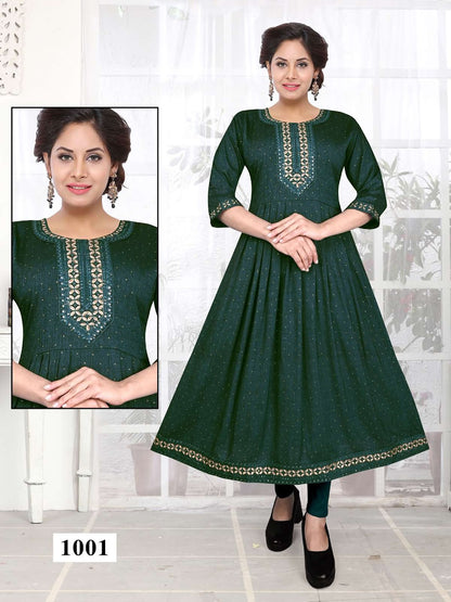 Bottoms Vol 1 Kavinay Two Tone Anarkali Kurtis