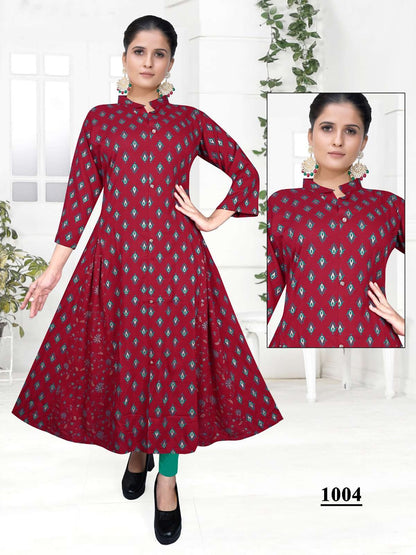 Box Kali Vol 7 Kavinay Rayon Anarkali Kurtis