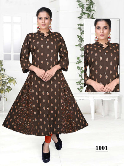 Box Kali Vol 7 Kavinay Rayon Anarkali Kurtis