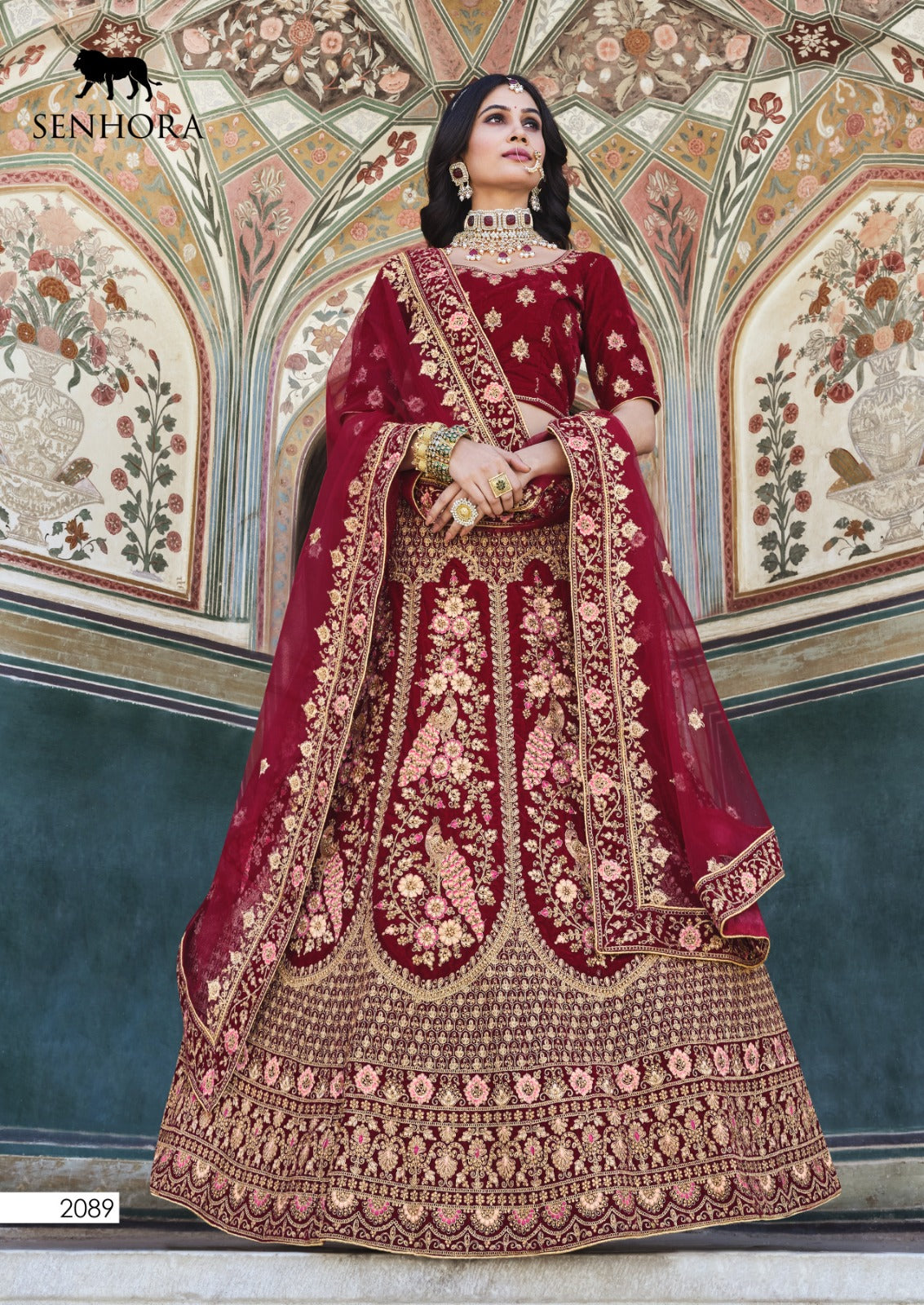 Bridal Look Senhora Velvet Lehenga Choli