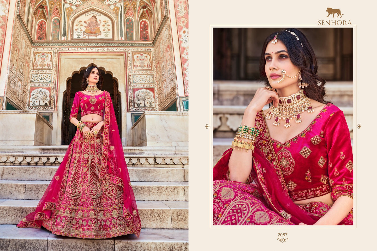 Bridal Look Senhora Velvet Lehenga Choli