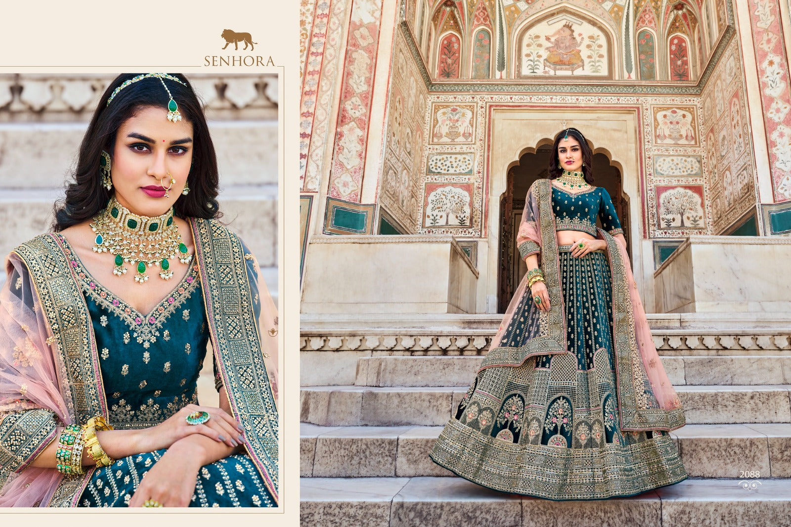 Bridal Look Senhora Velvet Lehenga Choli