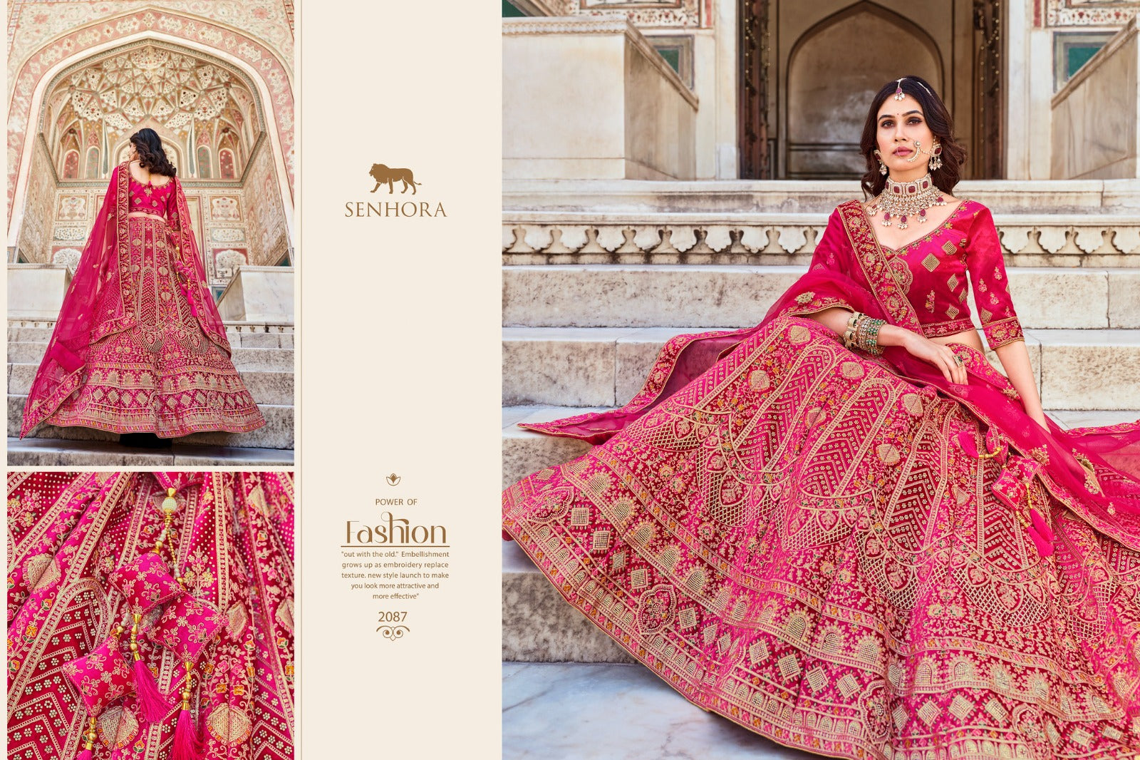 Bridal Look Senhora Velvet Lehenga Choli