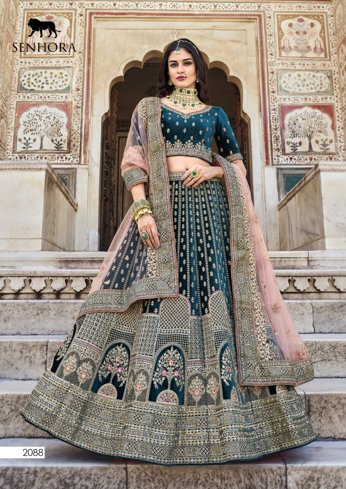 Bridal Look Senhora Velvet Lehenga Choli