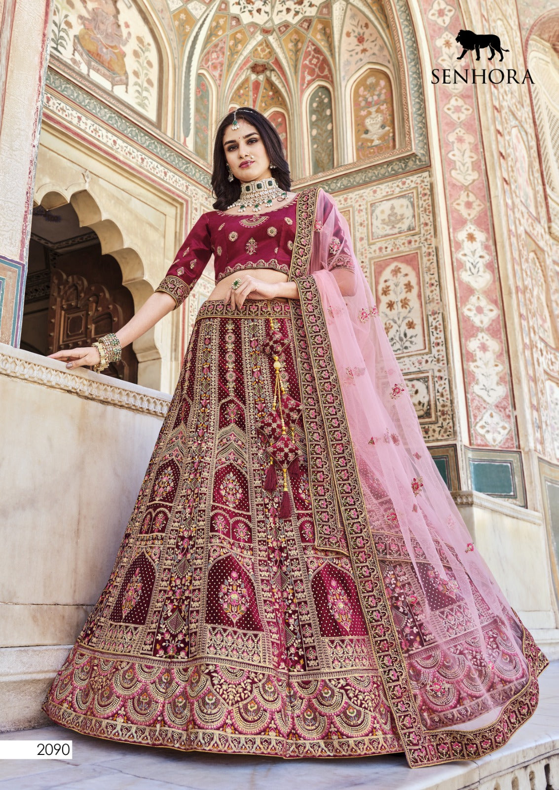 Bridal Look Senhora Velvet Lehenga Choli