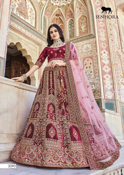 Bridal Look Senhora Velvet Lehenga Choli