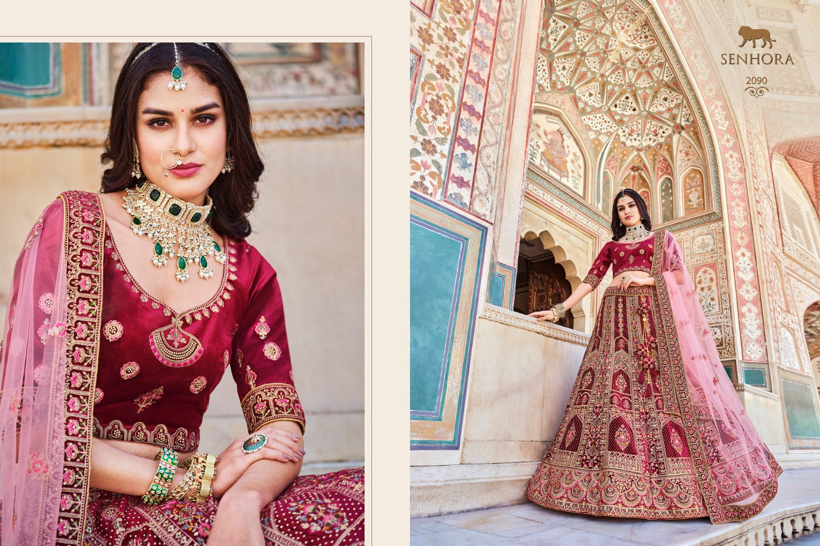 Bridal Look Senhora Velvet Lehenga Choli
