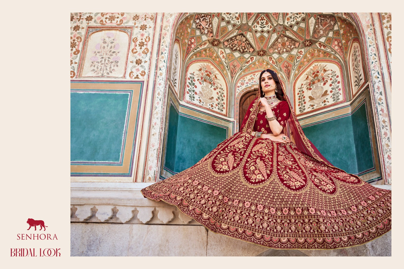 Bridal Look Senhora Velvet Lehenga Choli