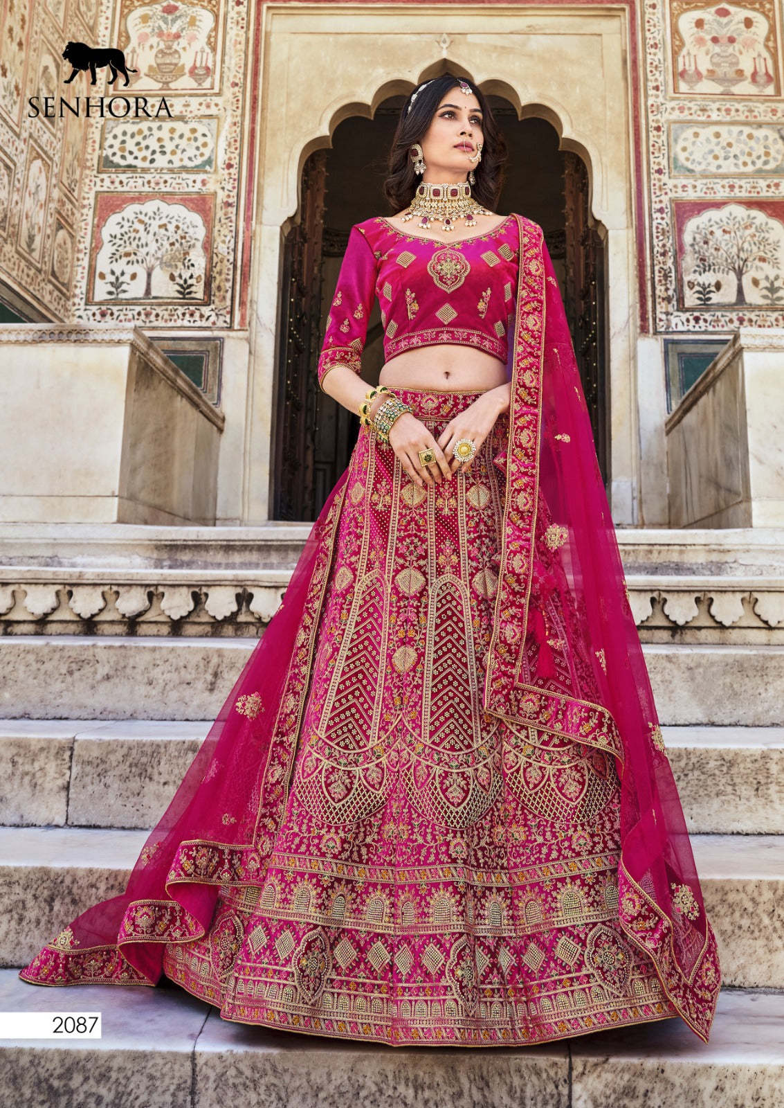 Bridal Look Senhora Velvet Lehenga Choli