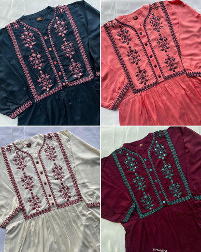 Bubbly Bluehills Rayon Stylish Tops