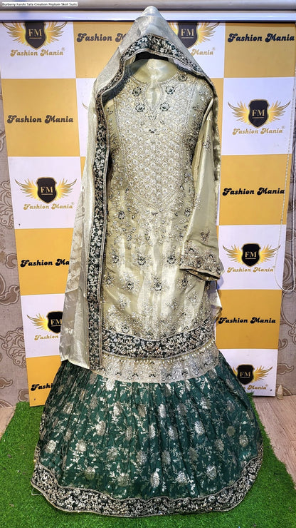 Burberry Farshi Safa Creation Peplum Skirt Suits