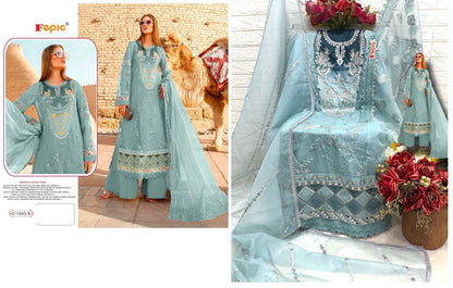 C-1343 Fepic Organza Pakistani Salwar Suits