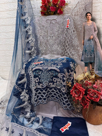 C-1349 Fepic Organza Pakistani Salwar Suits