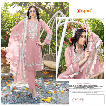 C-1355 Fepic Organza Pakistani Salwar Suits