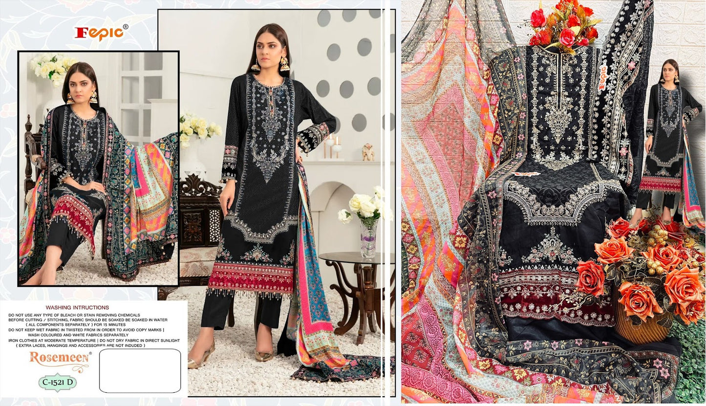 C-1521 Fepic Georgette Pakistani Salwar Suits