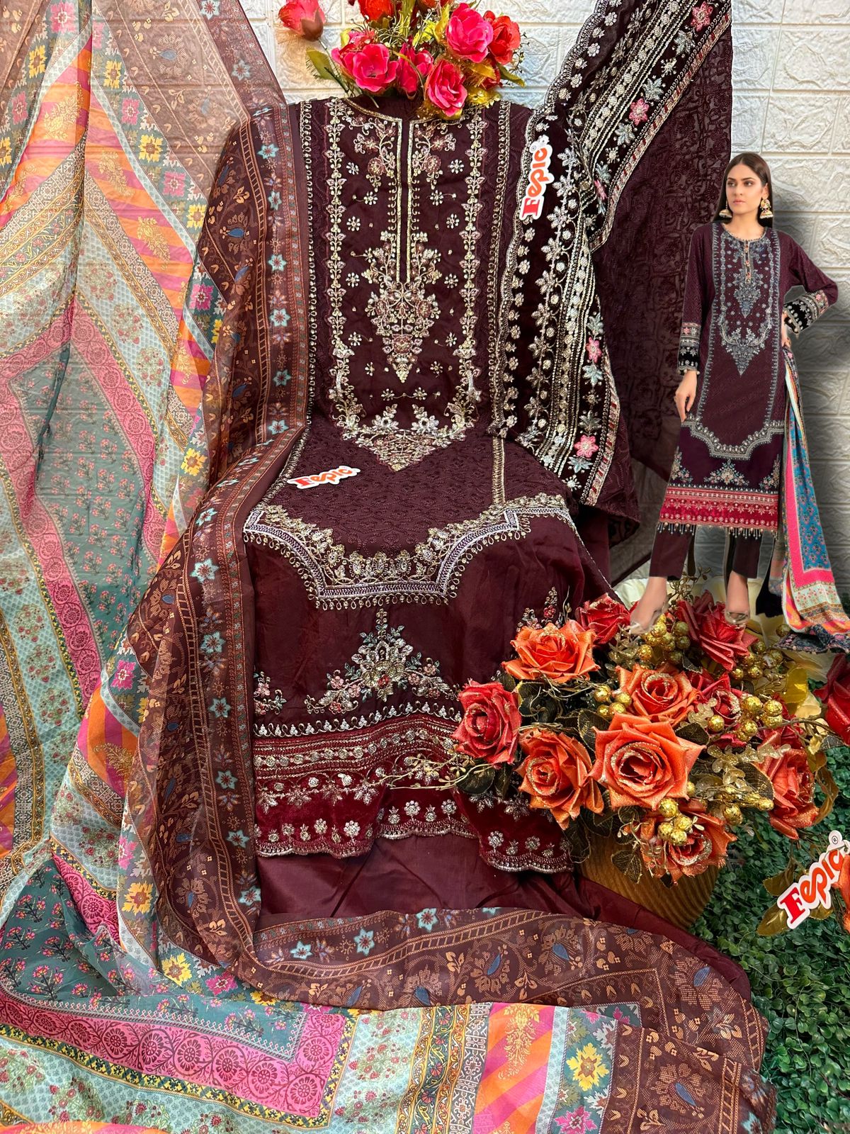 C-1521 Fepic Georgette Pakistani Salwar Suits