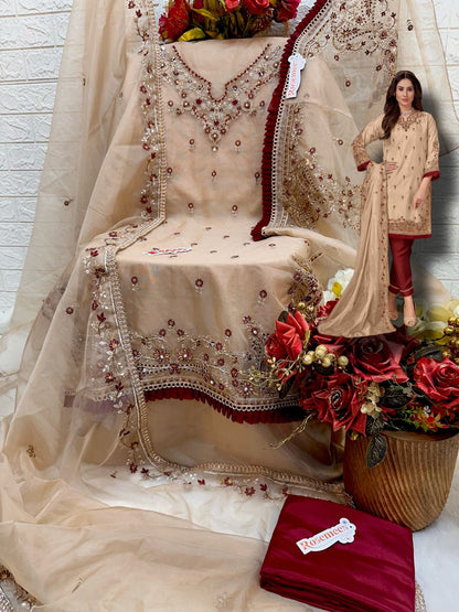 C-1657 Rosemeen Fepic Organza Pakistani Salwar Suits