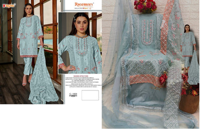 C-1669 Fepic Organza Pakistani Salwar Suits
