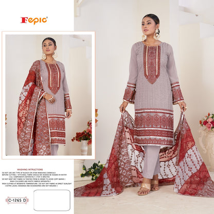 C 1265 Abcd Fepic Georgette Pakistani Salwar Suits