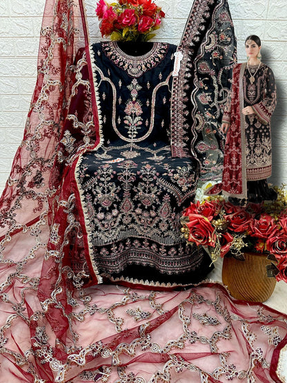 C 1549 Ab Fepic Organza Pakistani Salwar Suits