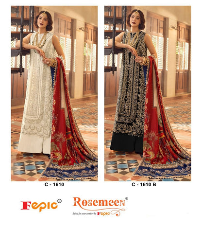 C 1610 Fepic Organza Pakistani Salwar Suits