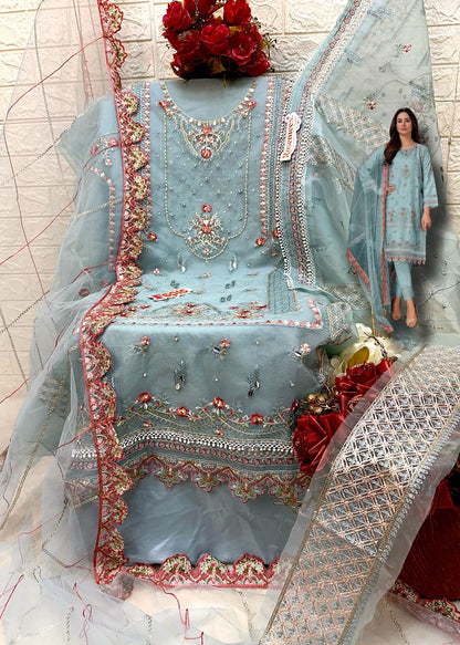 C 1662 Fepic Organza Pakistani Salwar Suits