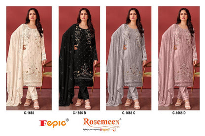 C 1665 Fepic Georgette Pakistani Salwar Suits