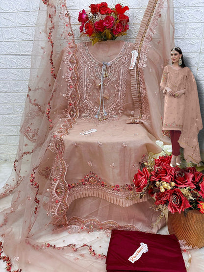 C 1673 Fepic Organza Pakistani Salwar Suits