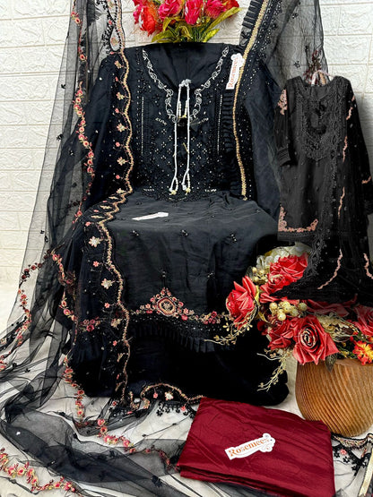 C 1673 Fepic Organza Pakistani Salwar Suits