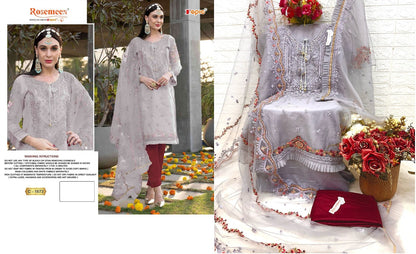 C 1673 Fepic Organza Pakistani Salwar Suits