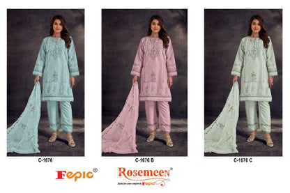 C 1676 Abc Fepic Georgette Pakistani Salwar Suits