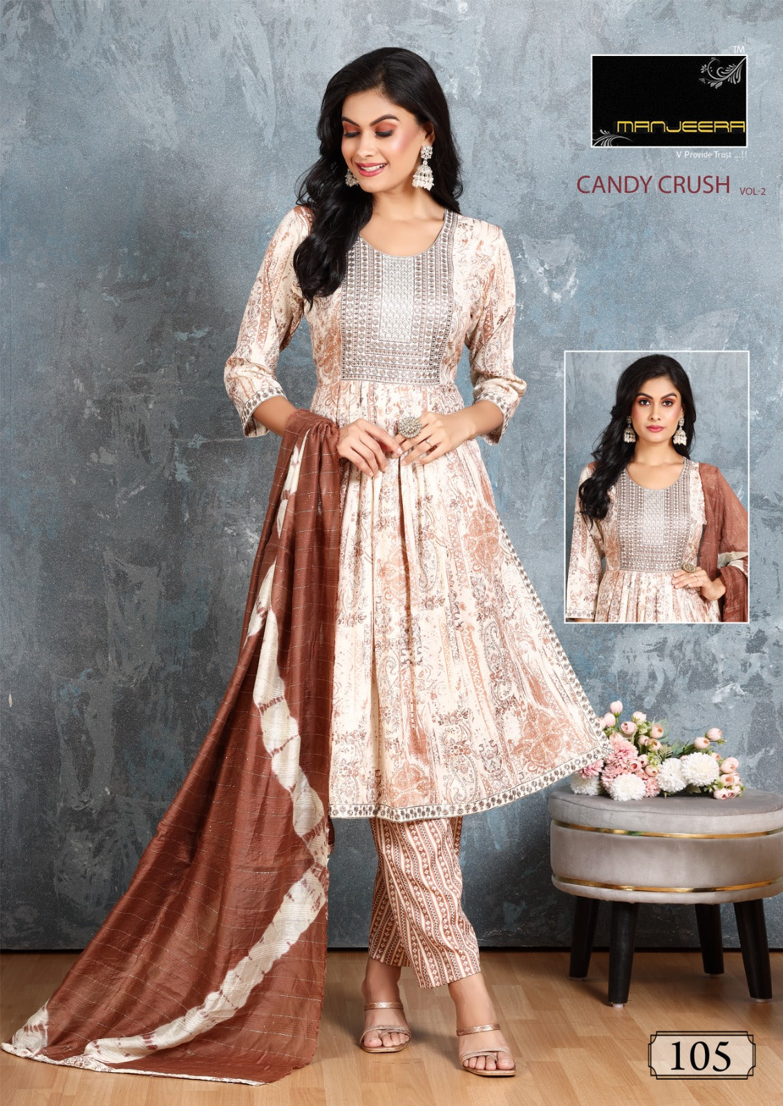 Candy Crush Vol 2 Manjeera Readymade Pant Style Suits