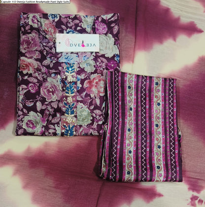 Capsule-112 Dveeja Fashion Readymade Pant Style Suits