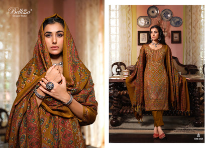 Cashmera Kaani Belliza Designer Studio Wool Pashmina Suits