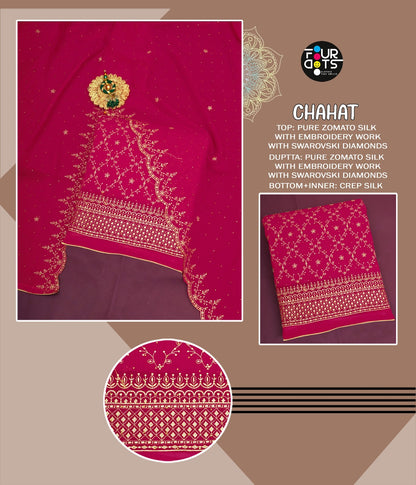 Chahat Repeat Four Dots Vichitra Silk Salwar Suits